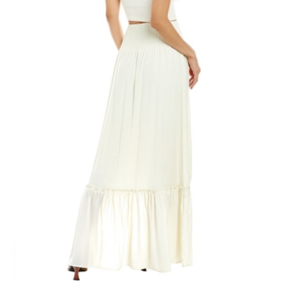 0306 - WEWOREWHAT Tiered Ruffle Maxi Skirt Small - Picture 3 of 3